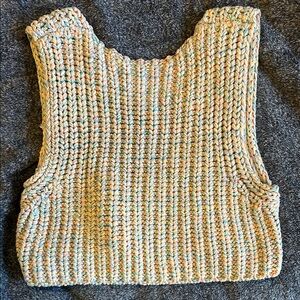 Free People Cropped Sweater Vest